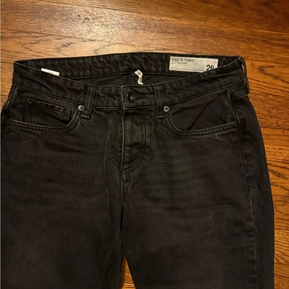 Rag and bone women’s Harlow Black Jeans - Picture 4 of 6